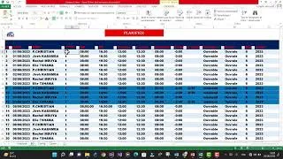 Miniature : système de Gestion des pointages des agents (excel)
