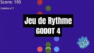 Miniature : Godot 4  - Faire un jeu de rythme
