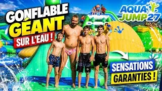 Miniature : LE PLUS GRAND PARCOURS GONFLABLE SUR L'EAU 😱 ft @guillaumepop5697 