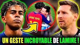Miniature : PERSONNE N'A REMARQUÉ ce que Yamal a fait pour Messi après la finale