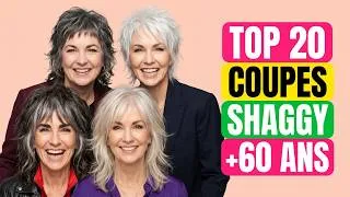 Miniature : Top 20 Coupes Dégradées Shaggy Tendance Pour Femmes Plus De 60 Ans