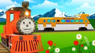 Miniature : Le français pour enfants dans un dessin animé. Apprendre les chiffres à l'usine de trains. Partie 3