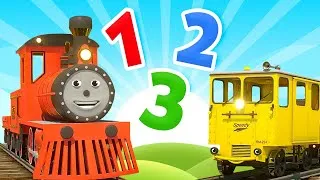 Miniature : Dessin animé éducatif pour les petits. Apprendre les chiffres à l'usine de trains. Partie 1