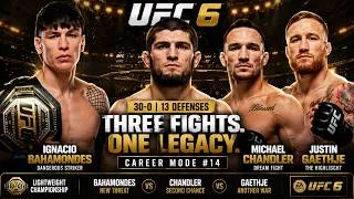 Miniature : 30-0 Khabib vs Bahamondes… Then Chandler & Gaethje Return | UFC 6 Career Mode #14