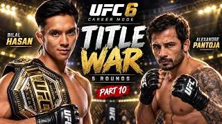 Miniature : Back to 125: Bilal Hasan vs Pantoja Goes to WAR for 5 Rounds | UFC 6 Career Mode #10