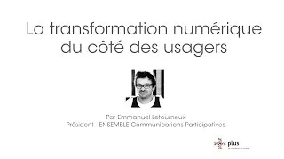 Miniature : La transformation numérique du côté des usagers