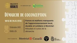 Miniature : Webinaire Forces et maillons manquants de l'approvisionnement local, durable et solidaire à Montréal