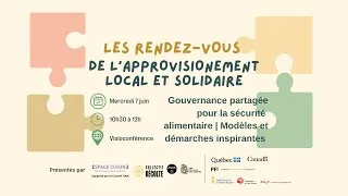 Miniature : Gouvernance partagée pour la sécurité alimentaire | Modèles et démarches inspirantes