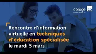Miniature : Rencontre d'information virtuelle en techniques d'éducation spécialisée