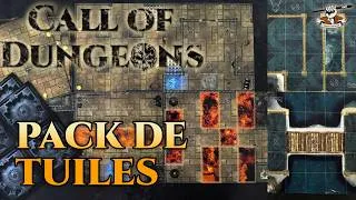 Miniature : Pack de 31 tuiles imprimées pour Call of Dungeons (et cartes Ombres de Zaal)
