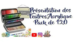Miniature : Présentation des feutres Acrylicmarkers pack 120 | #feutreacrylique