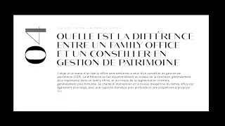 Miniature : Qu'est-ce qu'un Family Office
