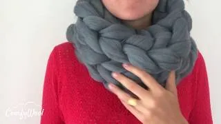 Miniature : Tutoriel DIY: Comment tricoter une écharpe tube en laine 100% mérinos ComfyWool