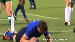 Miniature : vlc record 2011 11 08 19h12m11s Essai de Vincent Clerc France 19   12 Irlande   YouTube flv