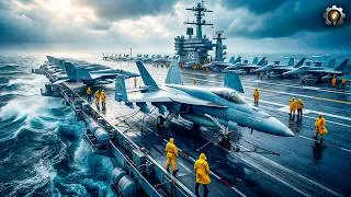 Miniature : Voici comment un PORTE-AVIONS SURVIT à une TEMPÊTE 🌊✈️ | Ce que PERSONNE ne vous montre