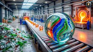 Miniature : Voici comment des TONNES de VERRE BRISÉ deviennent des MILLIONS de BILLES PARFAITES CHAQUE JOUR ♻️🔵