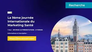 Miniature : 9ème Journée Internationale du Marketing Santé (JIMS) - 14 octobre 2026