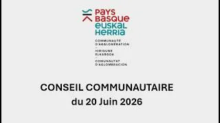 Miniature : Conseil communautaire du samedi 20 juin 2026