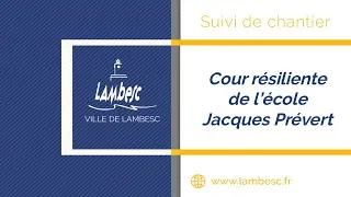Miniature : Cour résiliente, école Jacques Prévert : fin de chantier