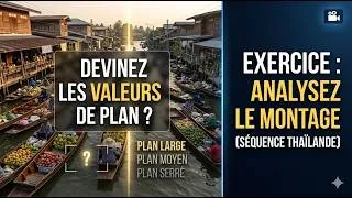 Miniature : Exercice : Devine les valeurs de plans de ce reportage ! (Marché flottant, Thaïlande)