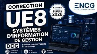 Miniature : Corrigés du DCG 2026 - UE8 Systèmes d'information de gestion - Partie 2/2