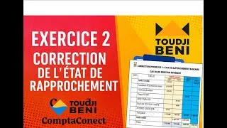 Miniature : EXERCICE 2 ET CORRECTION DE L'ETAT DE RAPPROCHEMENT