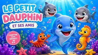 Miniature :  Le Petit Dauphin et Ses Amis 🐬🌊 | Comptine Magique pour Enfants ✨ 