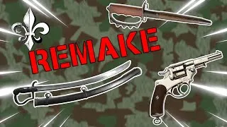 Miniature : Le trench knife US-17 , Le revolver mle 73 et 74 + le sabrede cavalerie  Blucher 1811 ( RE-uplaod)