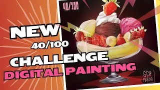 Miniature : 🍦 Timelapse - Digital Painting | Défi 40/100 #ConceptArt #DigitalPainting