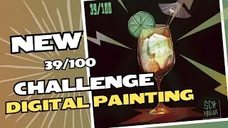 Miniature : 🍹 Timelapse - Digital Painting | Défi 39/100 #ConceptArt #DigitalPainting