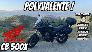 Miniature : TEST Honda CB500X 2023 😁 : Duo chargé, montagne, off-road, pluie, autoroute, deux jours, 850km 🥵