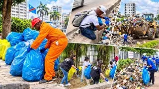 Miniature : 🛑 KINSHASA SOUS LE CHOC : DÉPLOIEMENT MASSIF D'ENGINS FACE À L'INSALUBRITÉ DES RUES DANS LA CAPITALE