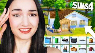 Miniature : Je construis avec les meubles que ma simette a choisi 😬 | Challenge Sims 4
