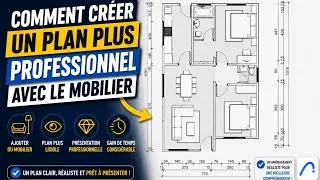 Miniature : 04. COMMENT RENDRE UN PLAN PLUS PROFESSIONNEL AVEC LE MOBILIER DANS ARCHICAD 