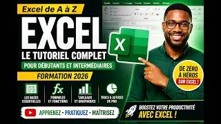 Miniature : Excel de A à Z  Le Tutoriel Complet pour Débutants et Intermédiaires Formation 2026