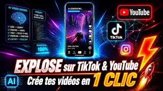 Miniature : Explose sur TikTok & YouTube : Crée tes vidéos en 1 clic