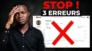 Miniature : 3 Erreurs fatales qui bloquent votre chaîne YouTube