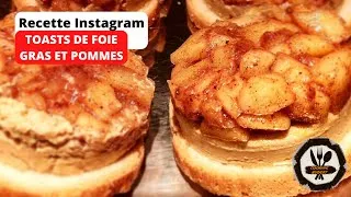 Miniature : Toast de foie gras aux pommes