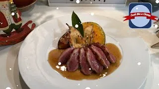Miniature : Magret de canard aux poires et potiron bleu de Hongrie
