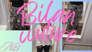 Miniature : Bilan couture N 25 : mes cousettes du mois d'août