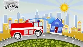 Miniature : Voiture pour bébés. Camion pompier et Voiture de Police. Dessin animé educatif français.