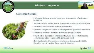Miniature : Rencontre d’information sur le nouveau programme Prime-Vert