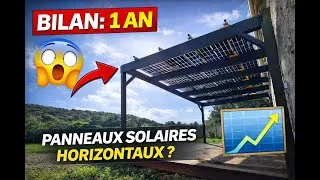 Miniature : 💰💵☀️PANNEAUX solaires à PLAT : Le bilan de la production sur 1 ANNÉE ENTIÈRE!