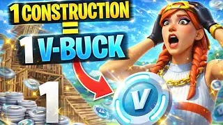 Miniature : 1 CONSTRUCTION = 1 V-BUCK 😱… il m’a RUINÉ 💸 (Fortnite)