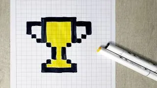 Miniature : Trophée Football en PIXEL art !