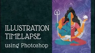 Miniature : Shivashakti, Illustration Digital Timelapse (Photoshop)