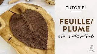 Miniature : Tutoriel DIY - Plume ou feuille en macramé