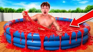 Miniature : J’ai CONSTRUIT une ÉNORME PISCINE de SLIME !