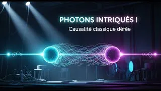 Miniature : Photons intriqués : nouvelles observations défient la causalité classique