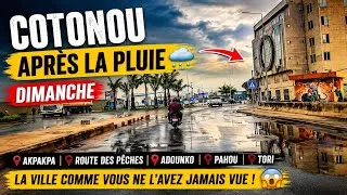 Miniature : Dimanche sur les routes de Cotonou après la pluie.  Akpakpa, route des pêches, Adounko, Pahou, Tori.